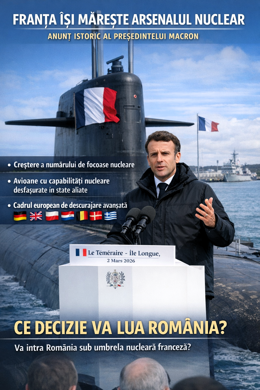 Featured image of post Ce reprezintă noua doctrină nucleară franceză pentru România?