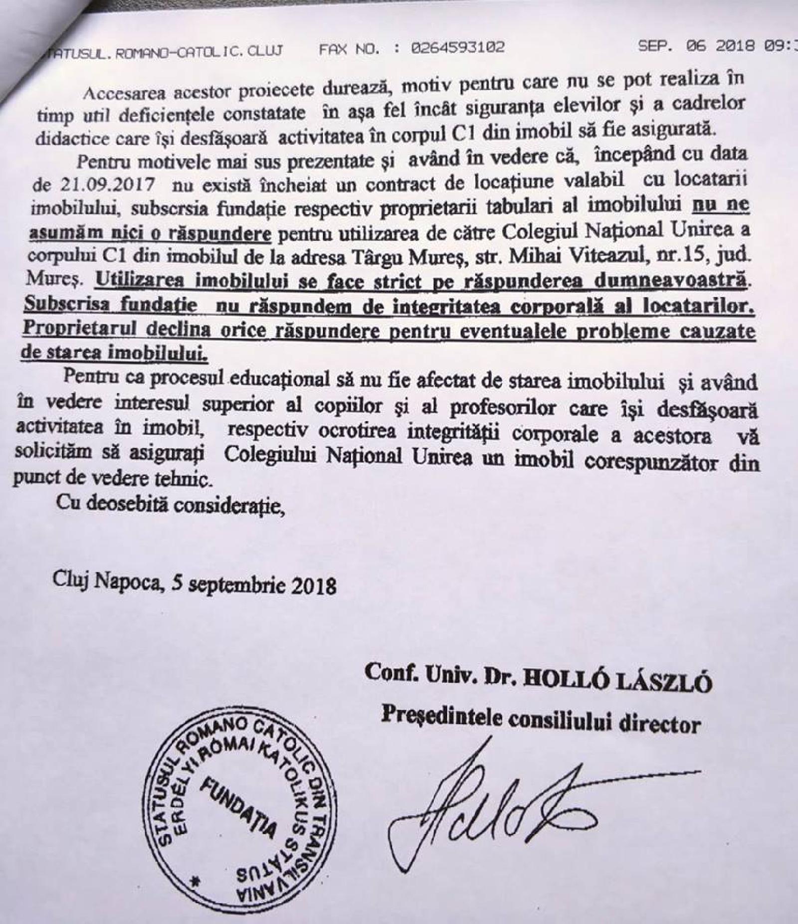 Featured image of post Inadmisibil! Se pregătește evacuarea Colegiului Național „Unirea”