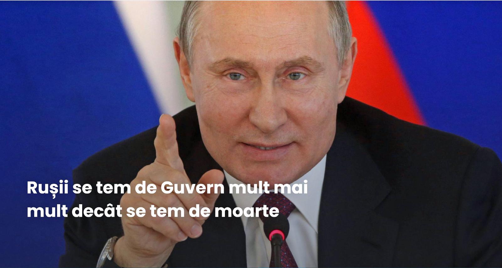 Featured image of post Rușii se tem mai mult de guvern decât de moarte